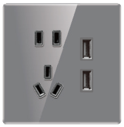 超薄亮面真玻璃 白灰系列