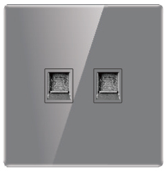 超薄亮面真玻璃 白灰系列