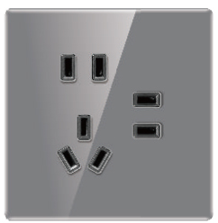 超薄亮面真玻璃 白灰系列